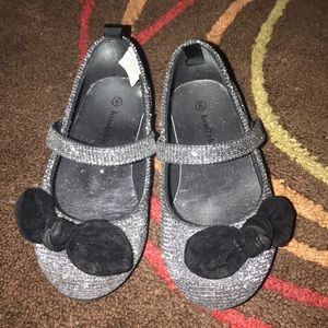 Silver girls toddler dress shoe size 6